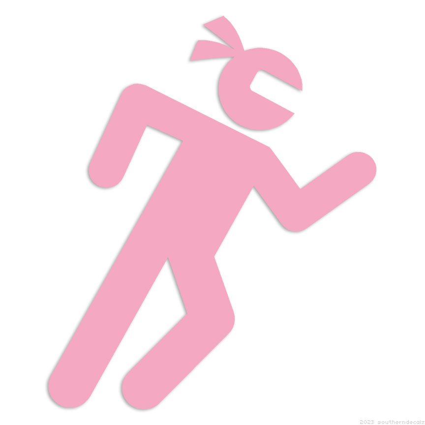Stick Figure Ninja - Decal Sticker - Multiple Colors & Sizes